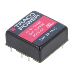 Convertor DC/DC 30W 9-18V la 5VDC 6000mA THN 30-1211 | Electronic-mag.ro | Componente Electronice