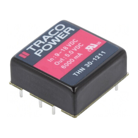 Convertor DC/DC 30W 9-18V la 5VDC 6000mA THN 30-1211 | Electronic-mag.ro | Componente Electronice