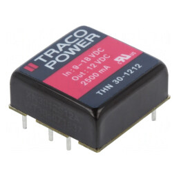 Convertor DC/DC 30W 9-18V la 12V 2500mA THN 30-1212 | Electronic-mag.ro | Componente Electronice