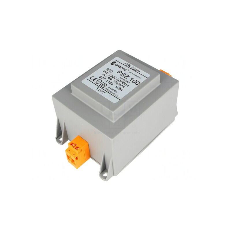 Transformator de Alimentare 100VA 230V AC la 110V pentru Șină DIN | Electronic-mag.ro | Componente Electronice