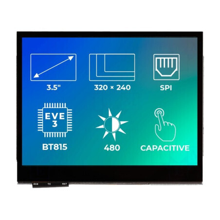 Afișaj LED TFT 3.5" 320x240 EVE3 | Electronic-mag.ro | Componente Electronice