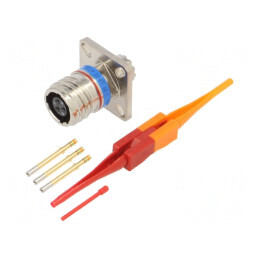 Conector militar soclu 9 MIL-DTL-38999 Series III | Electronic-mag.ro | Componente Electronice
