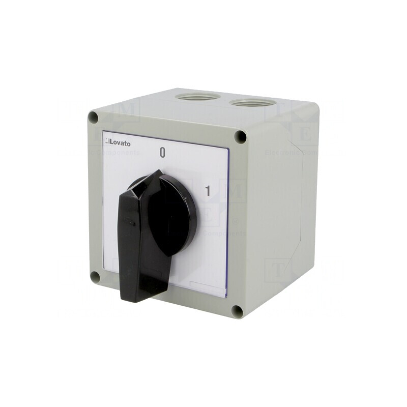 Comutator cu Came 40A 0-1 în Carcasă 3 Poli | Electronic-mag.ro | Componente Electronice