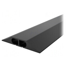 Protecție cabluri PVC 83mm x 3m neagră
