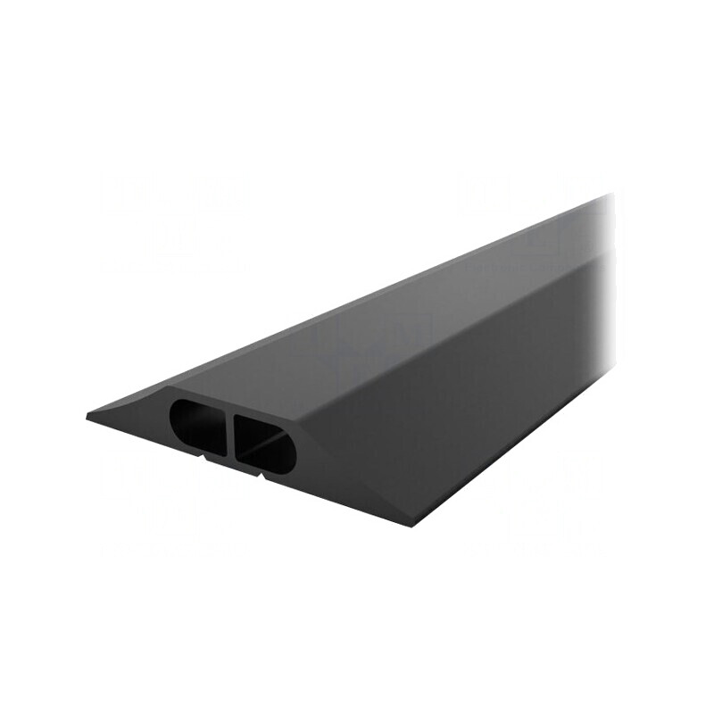Protecție cabluri PVC 83mm x 3m neagră | Electronic-mag.ro | Componente Electronice