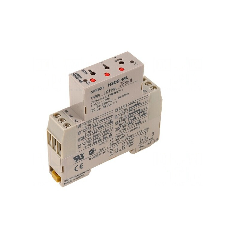 Timer Programabil SPDT 0,1s-120h 250VAC 5A | Electronic-mag.ro | Componente Electronice