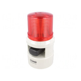 Semnalizator Luminos și Acustic 24VDC LED Roșu IP54 105dB | Electronic-mag.ro | Componente Electronice