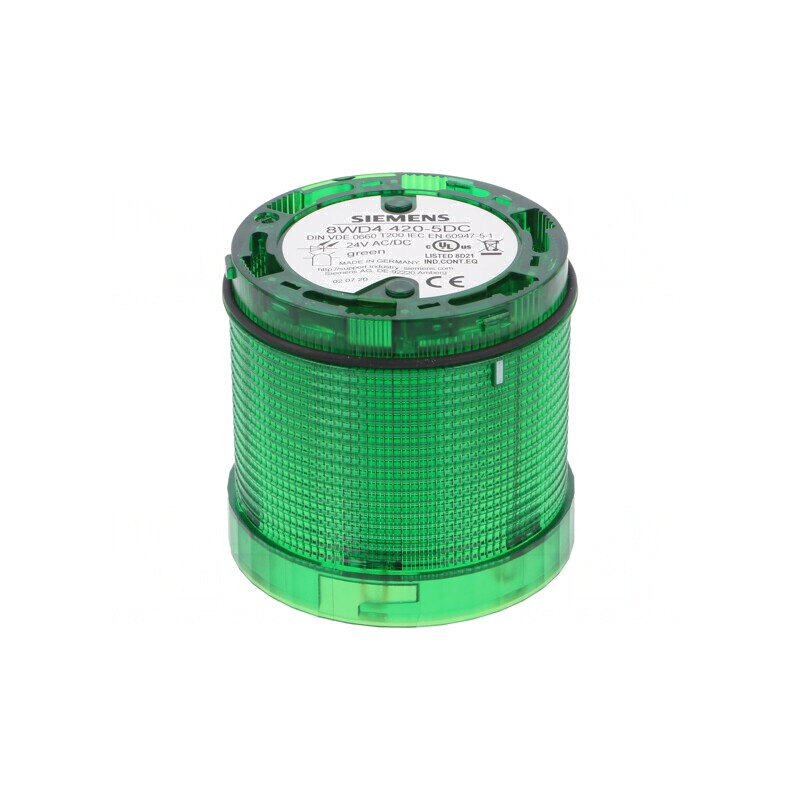 Semnalizator LED Verde 24V IP65 Ø70mm | Electronic-mag.ro | Componente Electronice