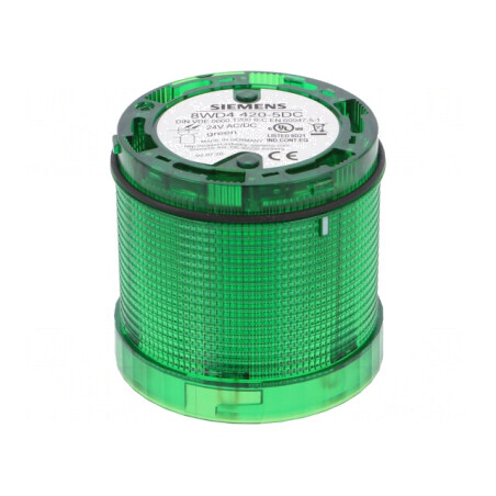 Semnalizator LED Verde 24V IP65 Ø70mm | Electronic-mag.ro | Componente Electronice