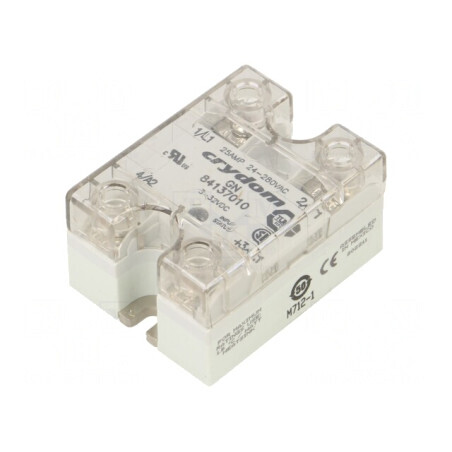 Releu Semiconductor Monofazat 25A 3-32VDC 24-280VAC | Electronic-mag.ro | Componente Electronice