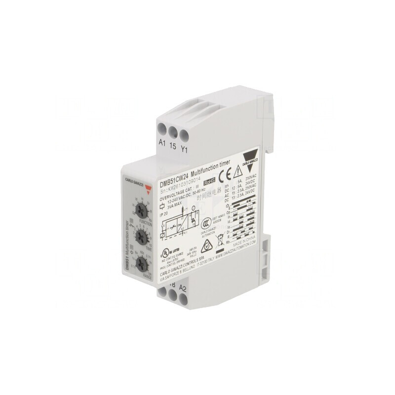 Timer Programabil 0.1s-100h SPDT 12-240VAC IP20 DMB51CW24 | Electronic-mag.ro | Componente Electronice Timer Programabil 0.1s-100h SPDT 12-240VAC IP20 DMB51CW24 | Electronic-mag.ro | Componente Electronice