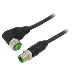 Cablu de Conectare M12 5-PIN 10m 4A Negru | Electronic-mag.ro | Componente Electronice