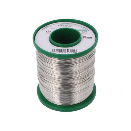 Sârmă de lipit fără plumb Sn99,3Cu0,7 1mm 1kg | Electronic-mag.ro | Componente Electronice