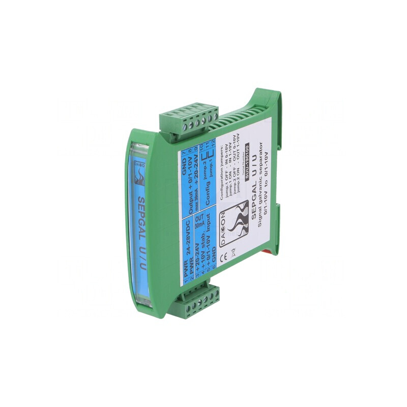 Adaptor Separator de Semnale pentru Șină DIN 0-10V 1-10V | Electronic-mag.ro | Componente Electronice