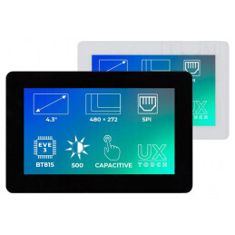 TFT 4,3" Display 480x272 LED 500cd/m2 | Electronic-mag.ro | Componente Electronice