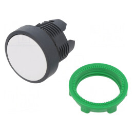 Comutator apăsare 22mm albă | Electronic-mag.ro | Componente Electronice