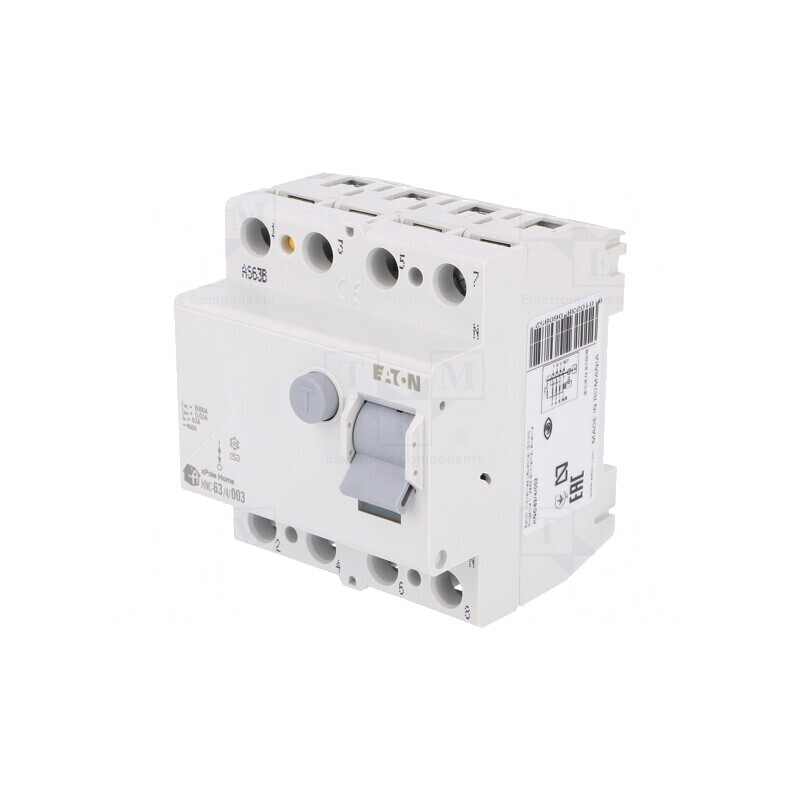 Întrerupător diferenţial 63A 4P 30mA IP40 | Electronic-mag.ro | Componente Electronice