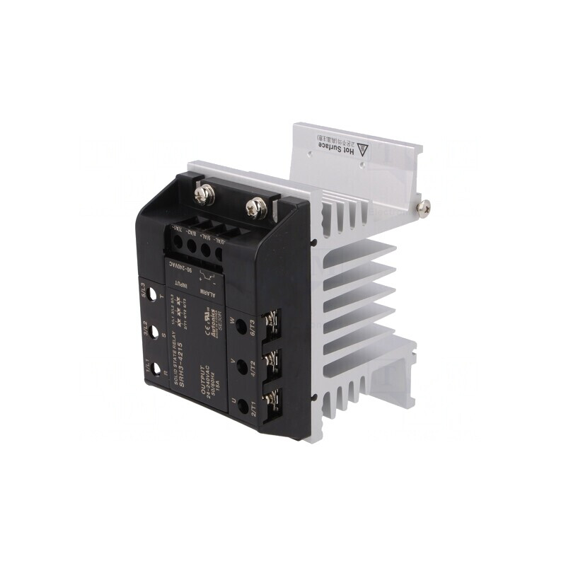 Releu Semiconductor 15A 3-Fazat 24-240VAC 130mm SRH3-4215 | Electronic-mag.ro | Componente Electronice