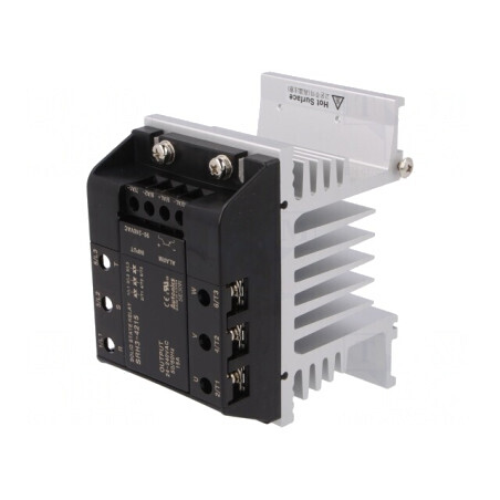 Releu Semiconductor 15A 3-Fazat 24-240VAC 130mm SRH3-4215 | Electronic-mag.ro | Componente Electronice
