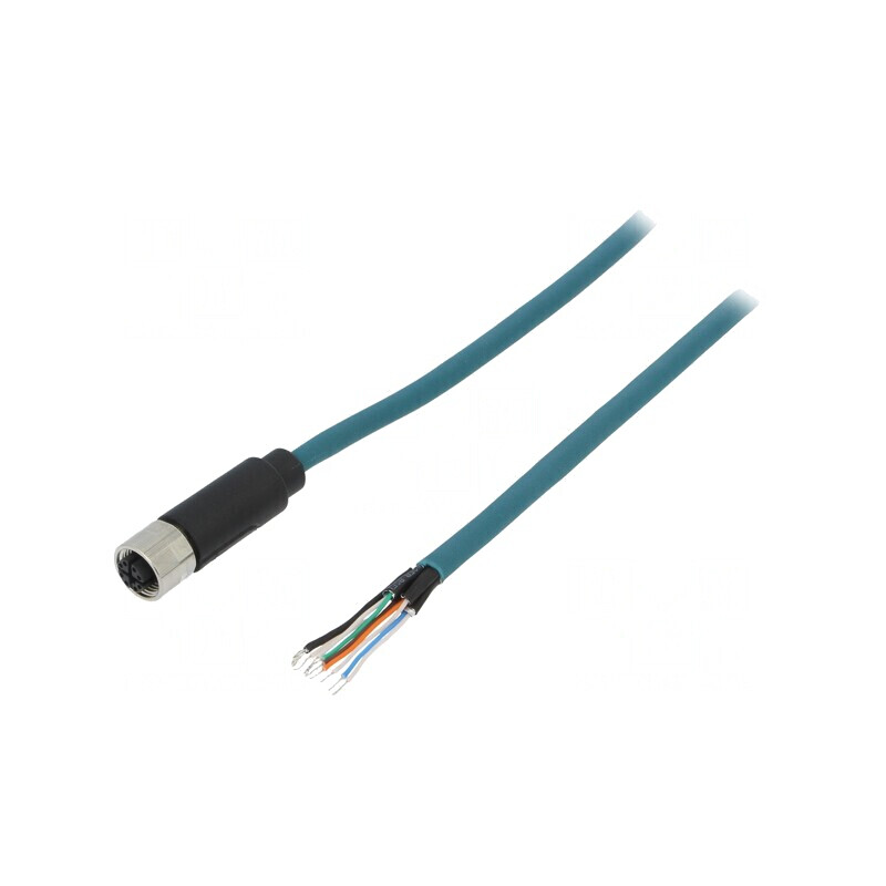 Mufă M12 8-Pin Mamă IP67 2m 48V 500mA | Electronic-mag.ro | Componente Electronice Mufă M12 8-Pin Mamă IP67 2m 48V 500mA | Electronic-mag.ro | Componente Electronice