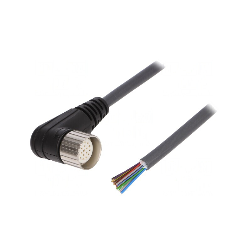 Cablu Conectare M23 19PIN Unghi 5m 150VAC 8A | Electronic-mag.ro | Componente Electronice