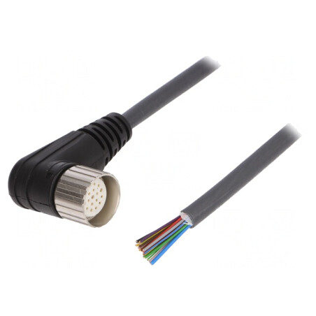 Cablu Conectare M23 19PIN Unghi 5m 150VAC 8A | Electronic-mag.ro | Componente Electronice