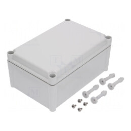 Carcasă universală gri 188x278x130mm IK08 PC | Electronic-mag.ro | Componente Electronice