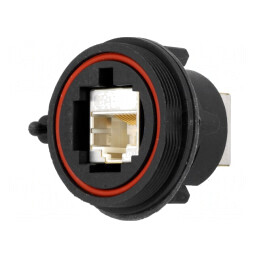 Adaptor Ethernet Buccaneer IP68 8 pini aurit | Electronic-mag.ro | Componente Electronice