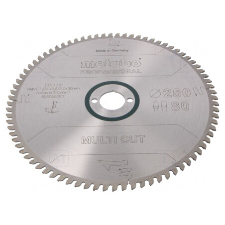 Disc Ferăstrău Circular 250mm 80 Dinți | Electronic-mag.ro | Componente Electronice