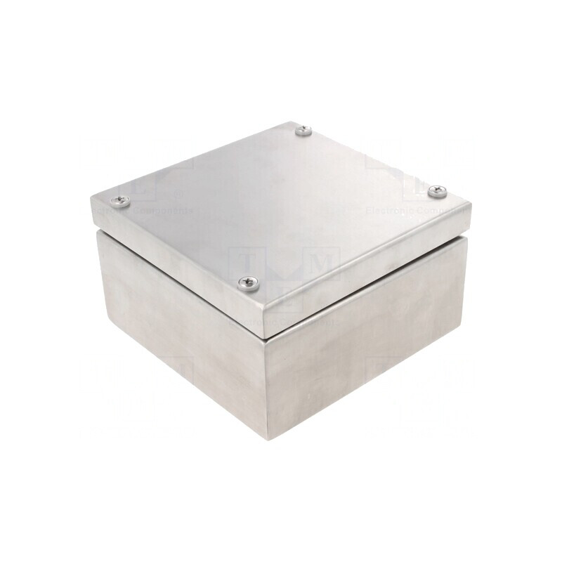 Carcasă universală din oțel inoxidabil 150x150x81mm | Electronic-mag.ro | Componente Electronice