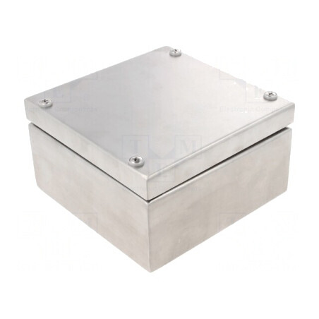 Carcasă universală din oțel inoxidabil 150x150x81mm | Electronic-mag.ro | Componente Electronice