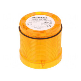 Semnalizator LED galben 24V IP65 Ø70mm | Electronic-mag.ro | Componente Electronice