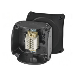 Cutie de Conexiuni IP66 Neagră 93x93x62mm | Electronic-mag.ro | Componente Electronice
