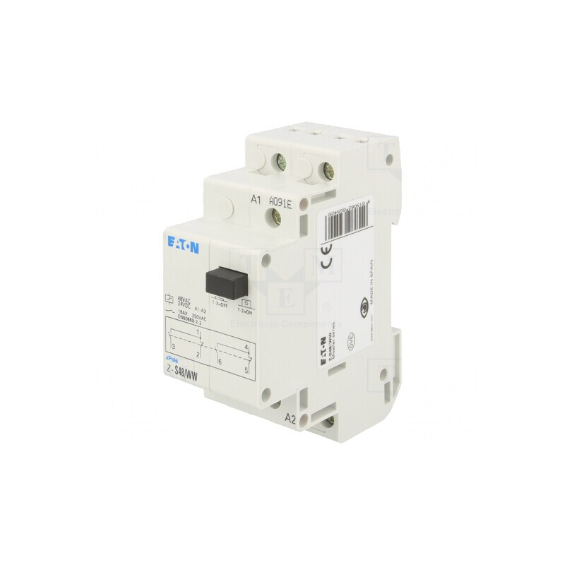 Releu Bistabil de Impulsuri DPDT 16A IP20 Z-S48/WW | Electronic-mag.ro | Componente Electronice
