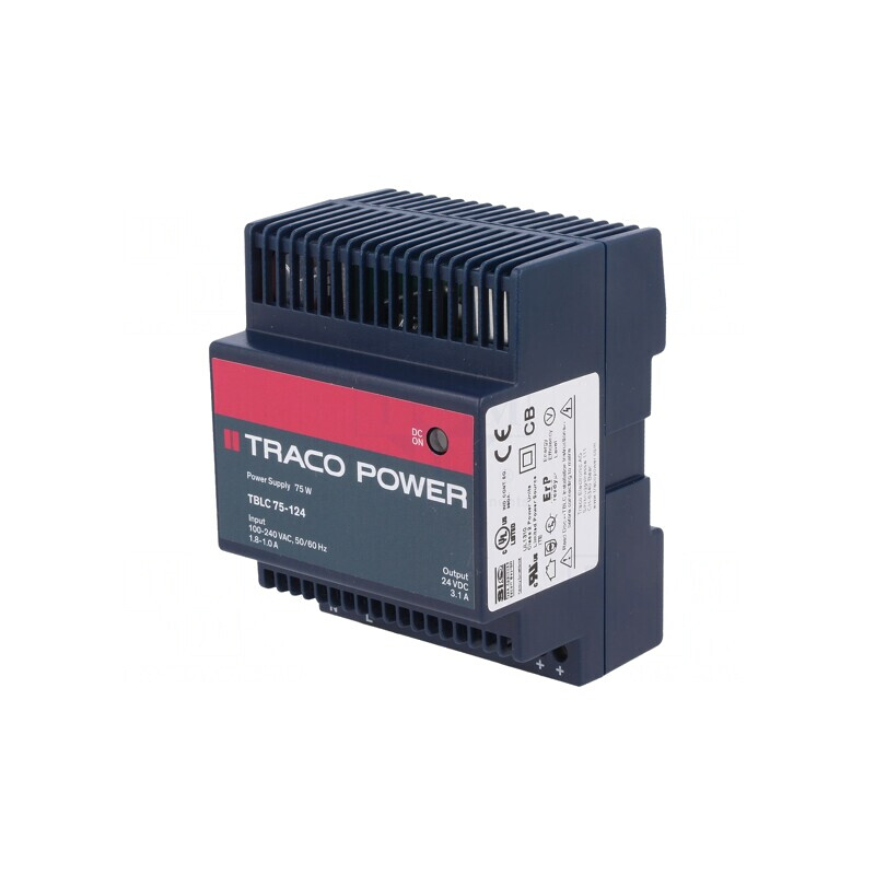 Alimentator Pulsatoriu Șină DIN 75W 24V 3.1A | Electronic-mag.ro | Componente Electronice