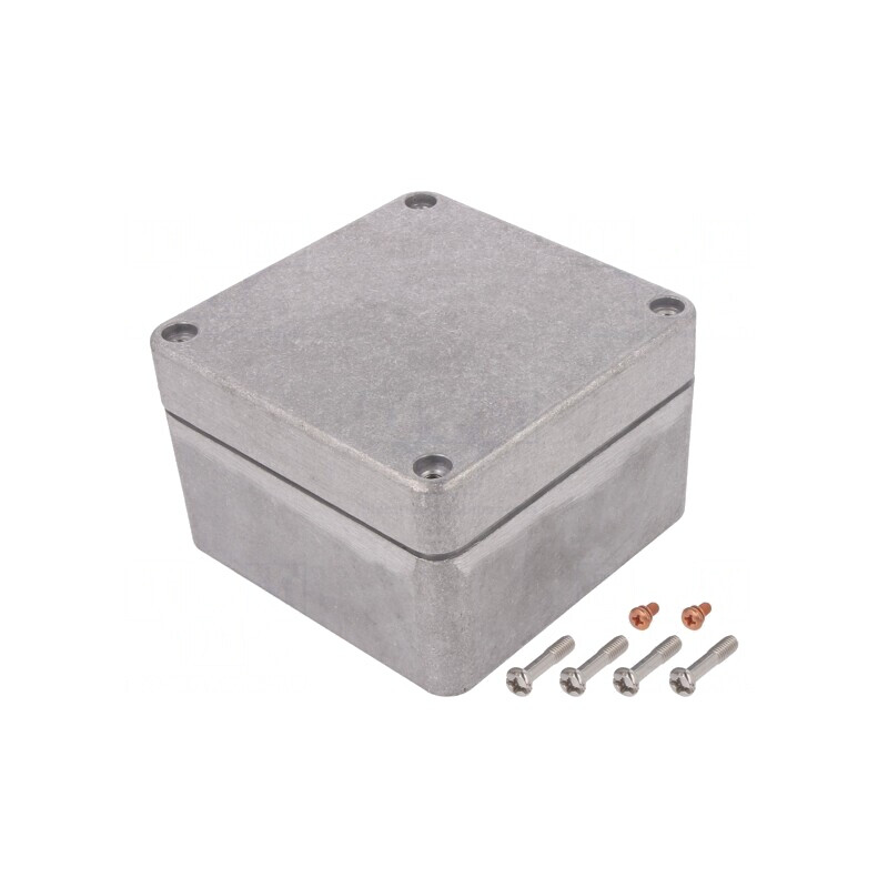 Carcasă Universală Aluminiu 125x125x80mm Naturală | Electronic-mag.ro | Componente Electronice