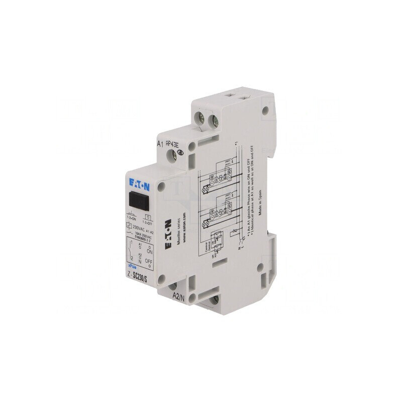 Releu bistabil de impulsuri NO 16A IP20 Z-SC230/S | Electronic-mag.ro | Componente Electronice