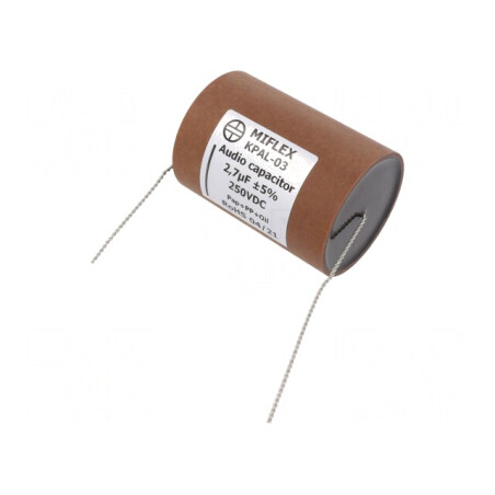 Condensator Aluminiu-Polipropilenă-Hârtie 2.7uF 250VDC ±5% | Electronic-mag.ro | Componente Electronice