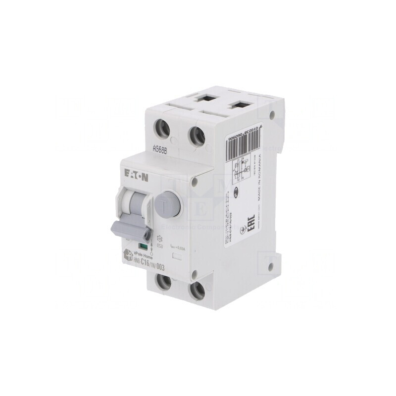 Întrerupător RCBO 16A 30mA 1P+N 230VAC IP20 | Electronic-mag.ro | Componente Electronice