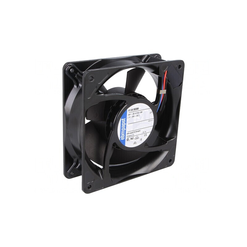 Ventilator axial DC 24V 119x119x38mm 247m3/h 60dBA cu bilă | Electronic-mag.ro | Componente Electronice