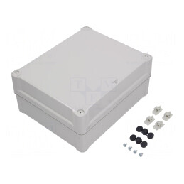 Carcasă universală policarbonat gri 241x291x128 mm | Electronic-mag.ro | Componente Electronice