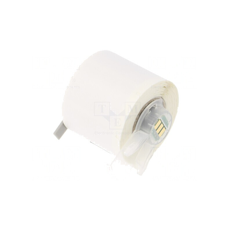 Etichetă autolaminată albă pentru cablu 25,4mm | Electronic-mag.ro | Componente Electronice