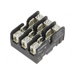 Clemă Siguranțe Cilindrice 30A 300V Poli 3 pentru Șină DIN | Electronic-mag.ro | Componente Electronice