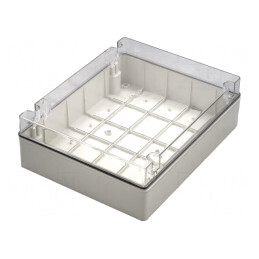 Carcasă Universală Gri IP56 SCABOX 308x388x128mm | Electronic-mag.ro | Componente Electronice