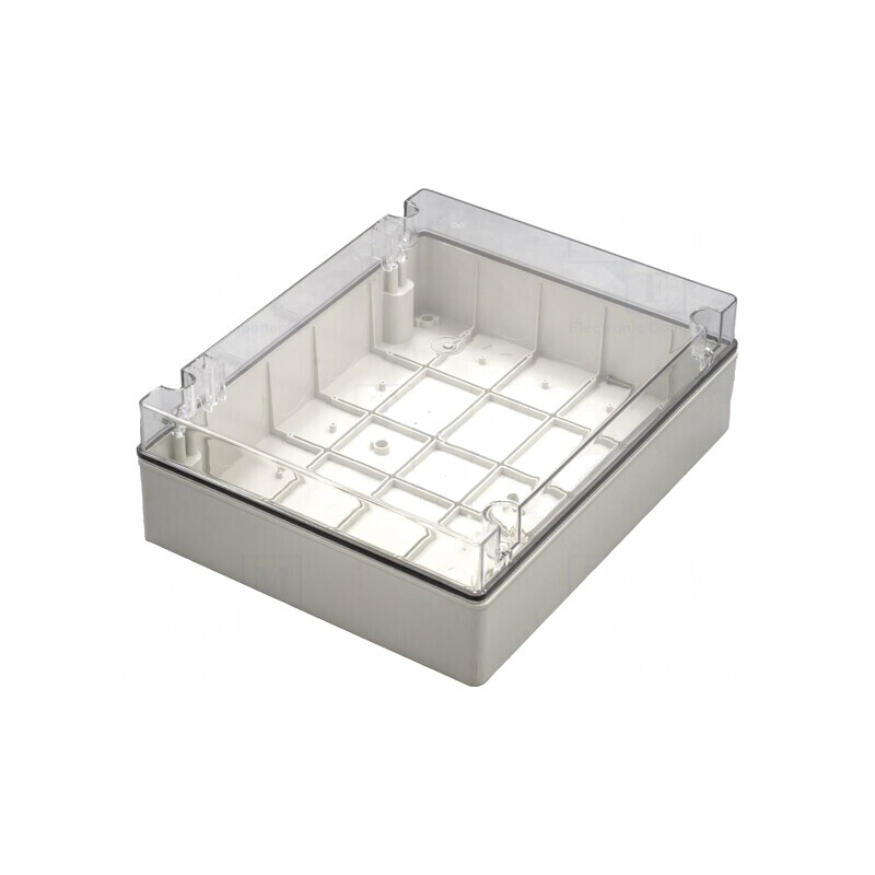 Carcasă Universală Gri IP56 SCABOX 308x388x128mm | Electronic-mag.ro | Componente Electronice