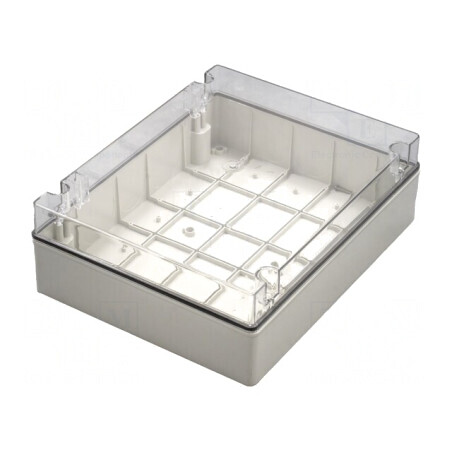 Carcasă Universală Gri IP56 SCABOX 308x388x128mm | Electronic-mag.ro | Componente Electronice