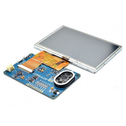 Afișaj TFT 4,3" 480x272 LED I2C/SPI 500cd/m2 VM800C43A-D | Electronic-mag.ro | Componente Electronice
