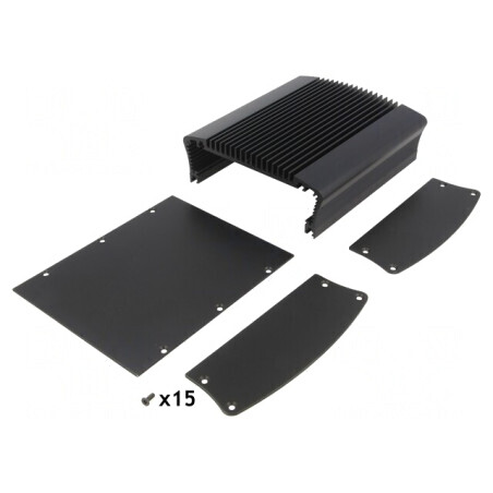 Radiator Aluminiu Negru 50x135mm | Electronic-mag.ro | Componente Electronice