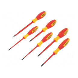 Kit Șurubelnițe Izolate Slim 1kVAC 6 Buc Phillips și Plată | Electronic-mag.ro | Componente Electronice