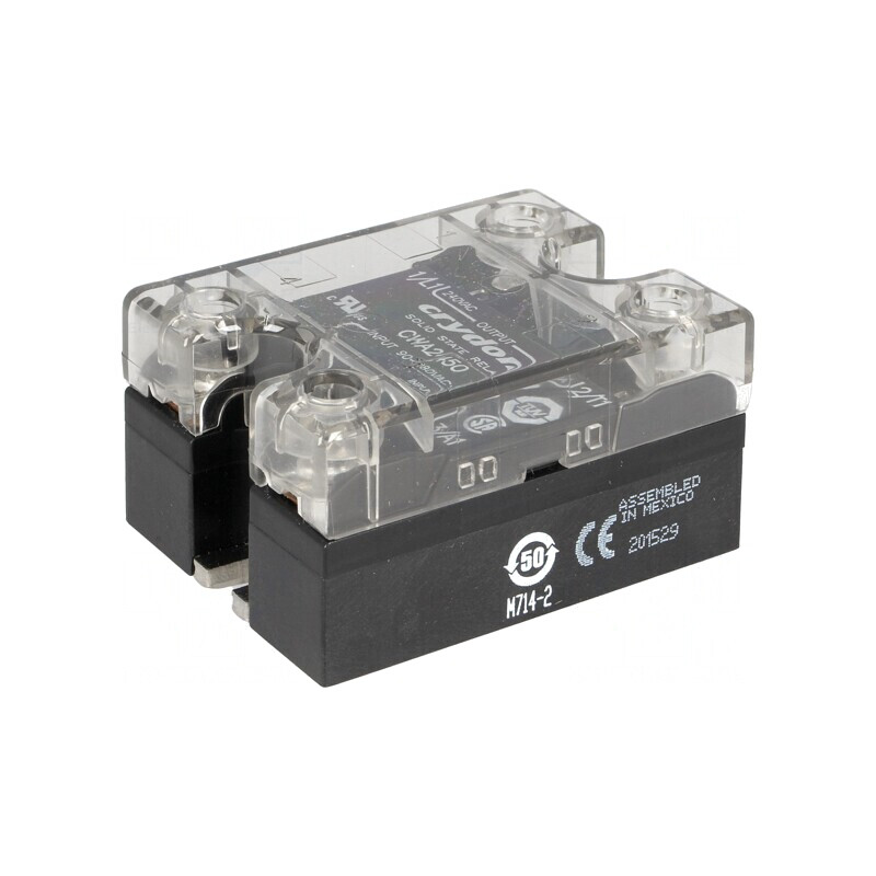 Releu Semiconductor 1-Fazat 50A 24-280VAC 3-32VDC | Electronic-mag.ro | Componente Electronice